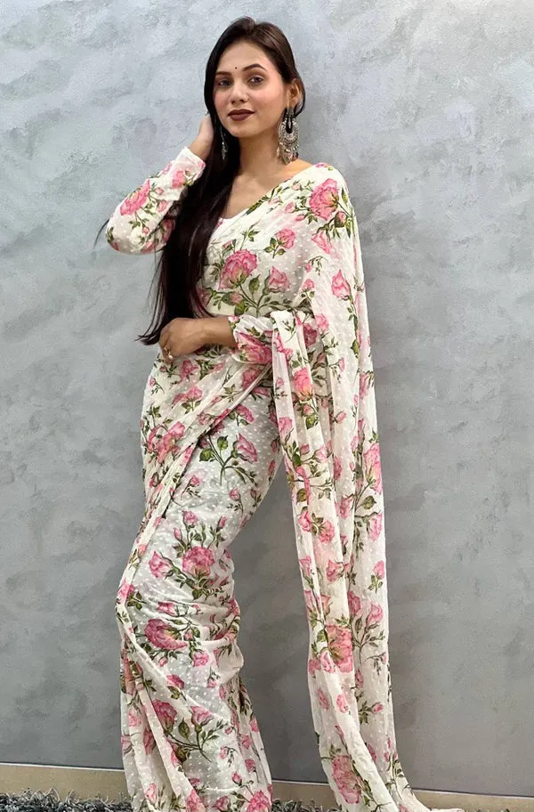 White_1-Minute_Ready_To_Wear_Georgette_Saree