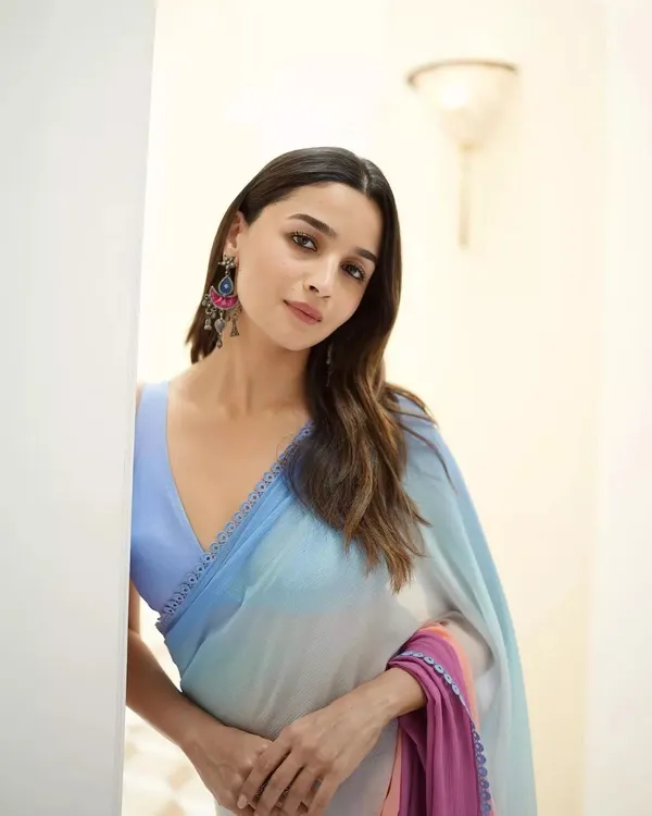 Multicolor_1-Minute_Ready_To_Wear_Georgette_Saree