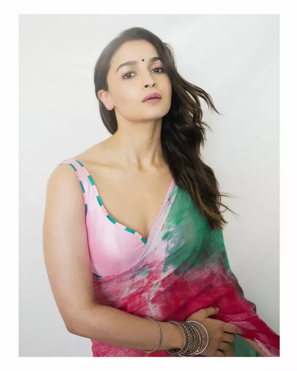 Multicolor_1-Minute_Ready_To_Wear_Georgette_Saree