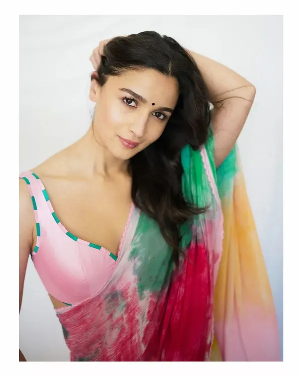 Multicolor_1-Minute_Ready_To_Wear_Georgette_Saree