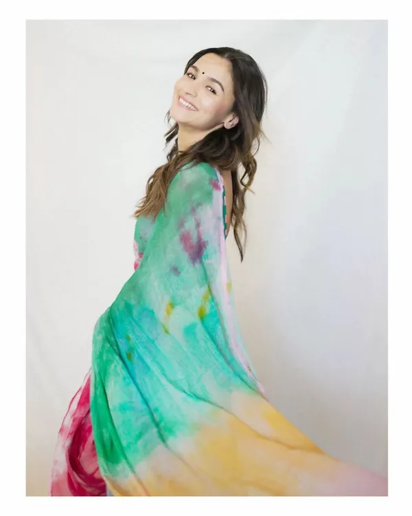 Multicolor_1-Minute_Ready_To_Wear_Georgette_Saree