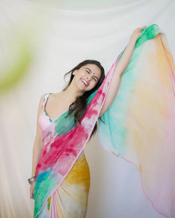 Multicolor_1-Minute_Ready_To_Wear_Georgette_Saree