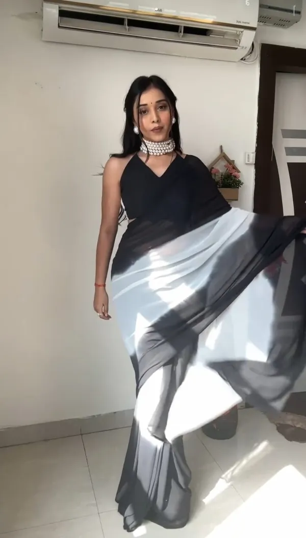 Black_1-Minute_Ready_To_Wear_Georgette_Saree