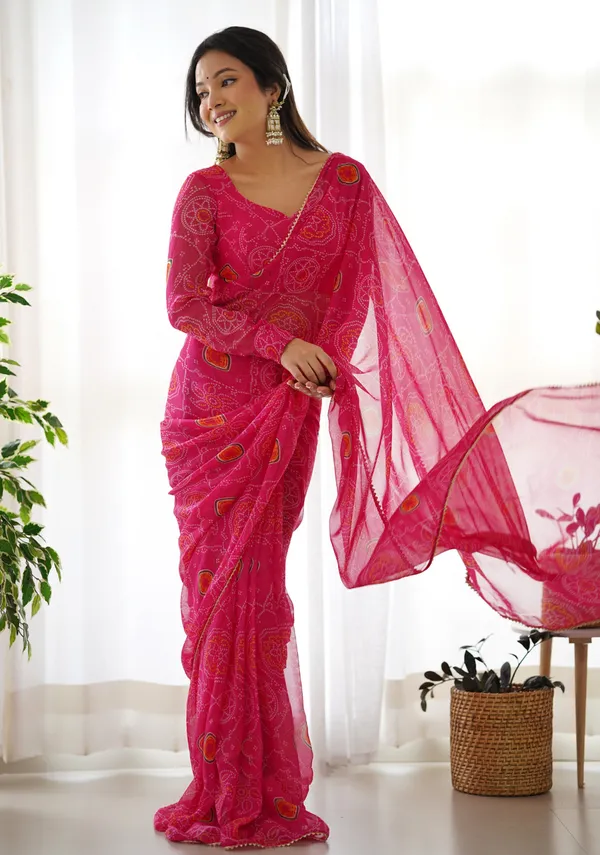 Pink_1-Minute_Ready_To_Wear_Georgette_Saree