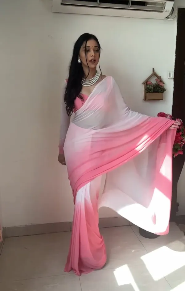 Pink_1-Minute_Ready_To_Wear_Georgette_Saree