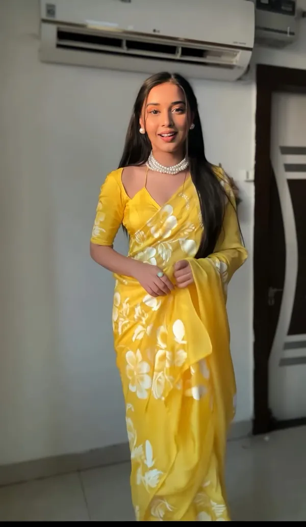 Yellow_1-Minute_Ready_To_Wear_Georgette_Saree