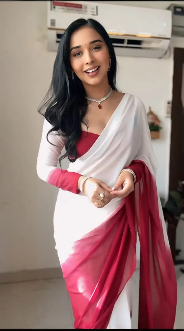 Multicolor_1-Minute_Ready_To_Wear_Georgette_Saree