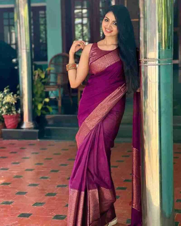 Purple_Pure_Banarasi_Saree