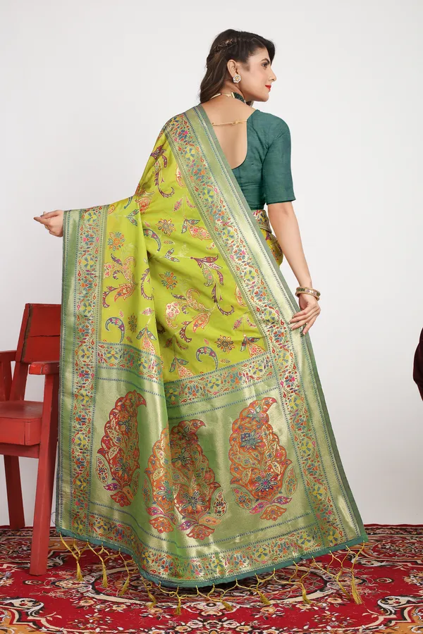 Parrot_Green_Zari_Work_Patola_Silk_Saree
