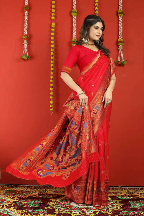 Red_Pure_Silk_Paithani_Saree