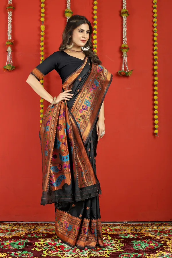 Black_Pure_Silk_Paithani_Saree