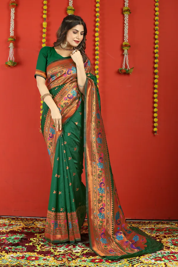Green_Pure_Silk_Paithani_Saree