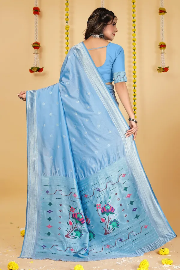 Sky_Blue_Pure_Silk_Paithani_Saree