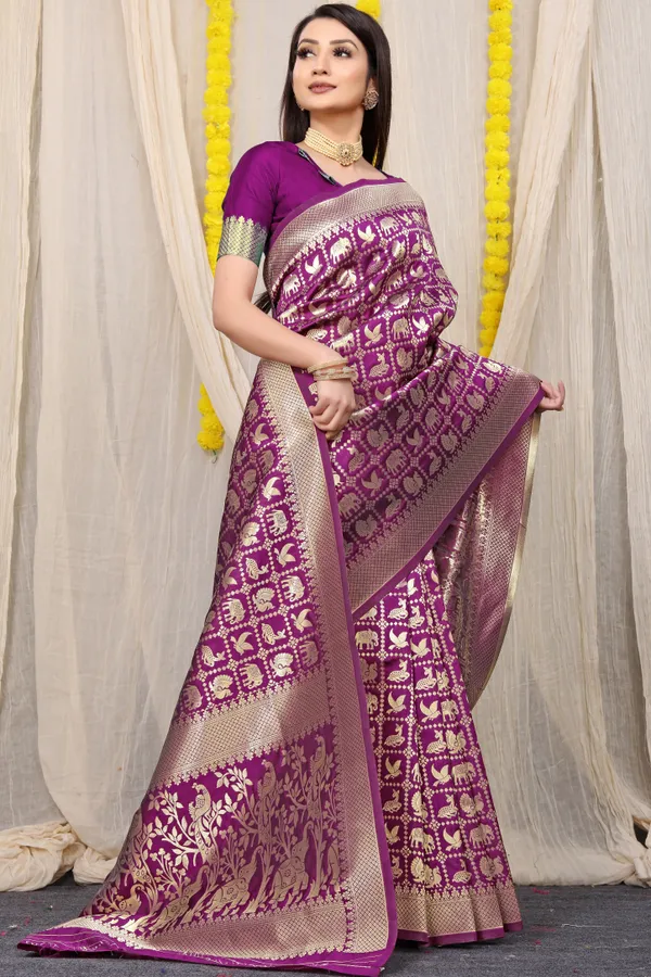 Purple_Zari_Work_Patola_Silk_Saree