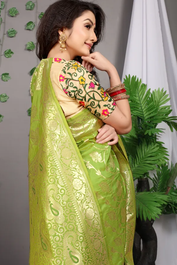 Parrot_Green_Zari_Work_Patola_Silk_Saree