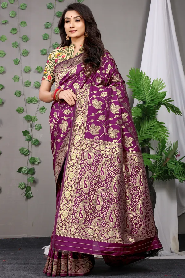 Purple_Zari_Work_Patola_Silk_Saree
