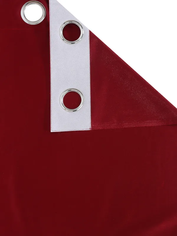 Home_Sizzler_2_Pieces_Solid_Patch_Bloom_Burst_Eyelet_Polyester_Window_Curtains_-_5_Feet,_Maroon