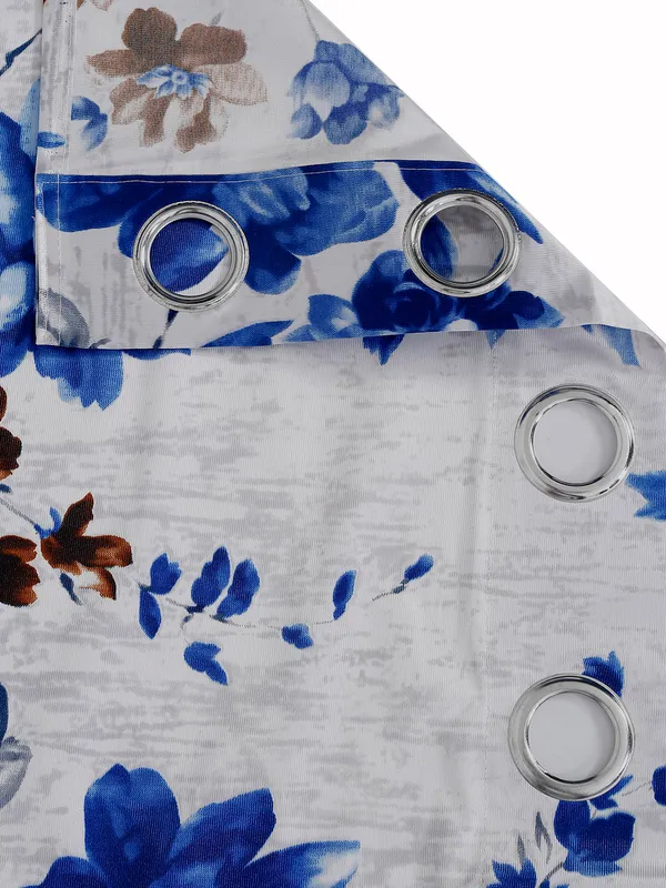 2_Piece_Windflower_Eyelet_Polyester_Curtains_-_Blue