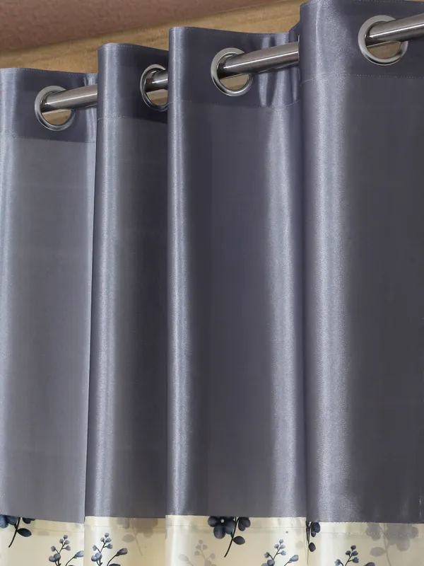 Home_Sizzler_2_Pieces_Solid_Patch_Bloom_Burst_Eyelet_Polyester_Window_Curtains_-_5_Feet,_Grey