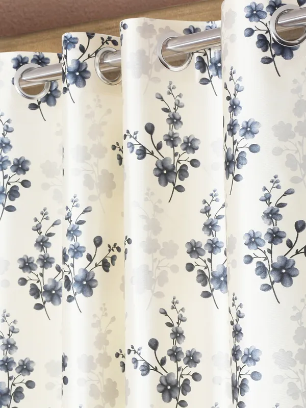 Home_Sizzler_2_Pieces_Bloom_Burst_Eyelet_Polyester_Window_Curtains_-_5_Feet,_Grey