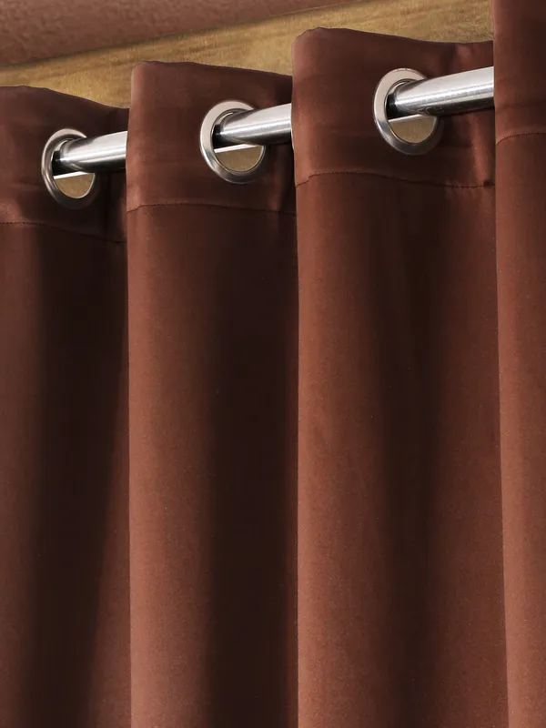 1_Piece_Solid_Blackout_Eyelet_Polyester_Curtains_-_Light_Brown