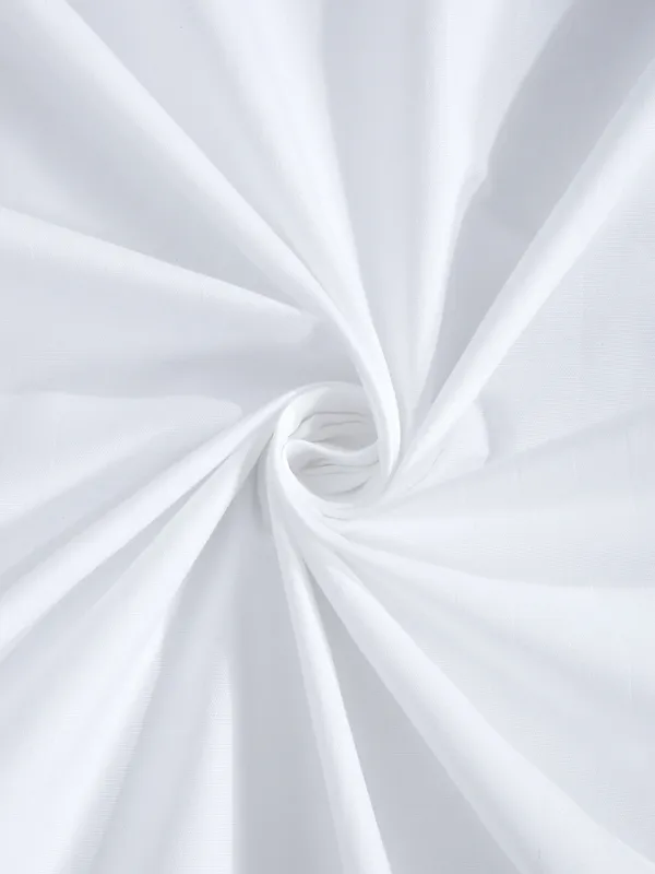 _300TC_Microfibre_White_Satin_Striped_Elastic_Fitted_Double_Bedsheet_with_2_King_Size_Pillow_Covers,_Fit_for_Mattress:_72"X75"_&_72"X78"