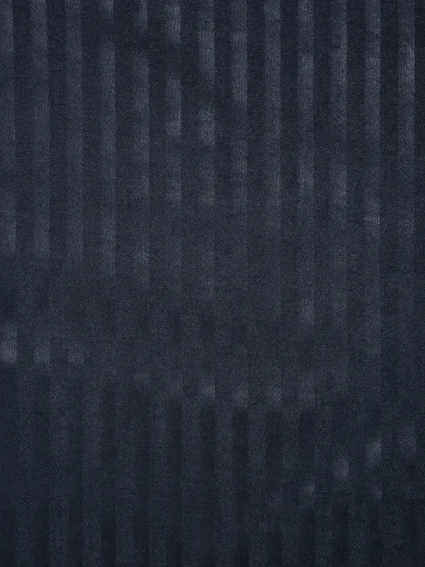 _300TC_Microfibre_Black_Satin_Striped_Elastic_Fitted_Double_Bedsheet_with_2_King_Size_Pillow_Covers,_Fit_for_Mattress:_72"X75"_&_72"X78"
