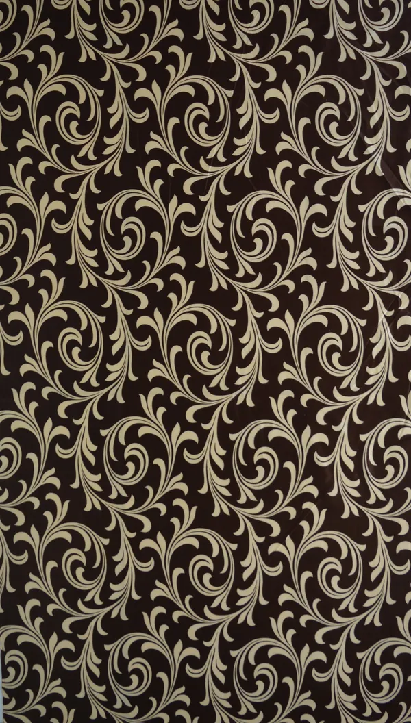 2_Pieces_Classic_Scroll_Eyelet_Polyester_Curtains_-Brown