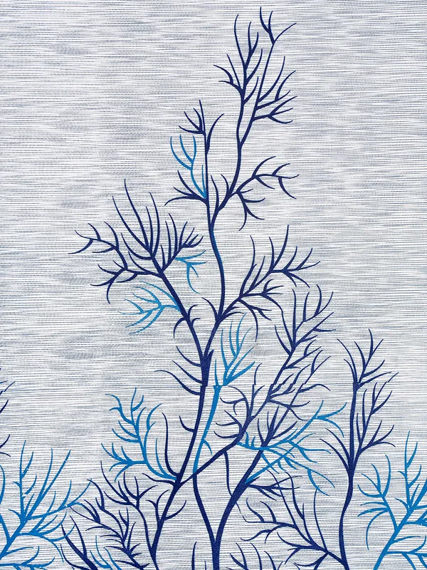 2_Pieces_Garden_Panel_Eyelet_Polyester_Curtains_-_Blue