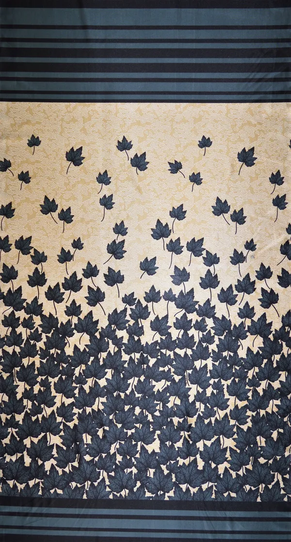 2_Piece_Mapple_Leaf_Eyelet_Polyester_Curtains_-_Grey