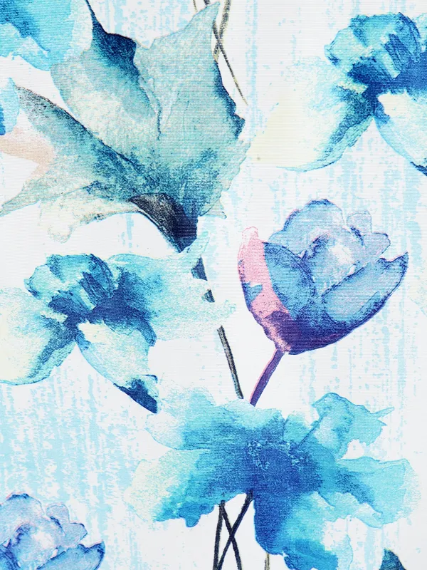 2_Pieces_Abstract_Eyelet_Polyester_Curtains_-Blue