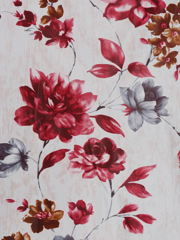 2_Piece_Windflower_Eyelet_Polyester_Curtains_-_Maroon