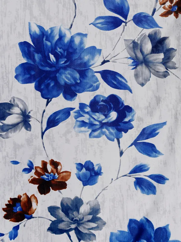 2_Piece_Windflower_Eyelet_Polyester_Curtains_-_Blue