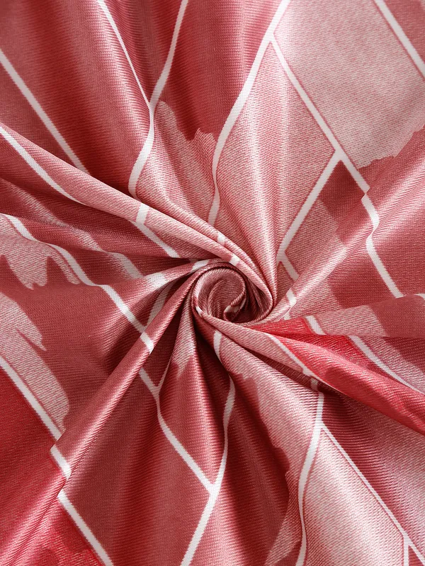 2_Pieces_Geometrical_Panel_Eyelet_Polyester_Curtains_-_Maroon