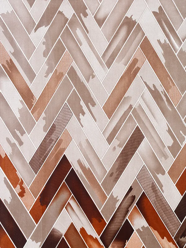 2_Pieces_Geometrical_Panel_Eyelet_Polyester_Curtains_-_Brown