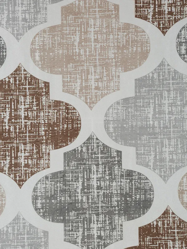 2_Piece_Moroccan_Motif_Eyelet_Polyester_Curtains_-__Brown