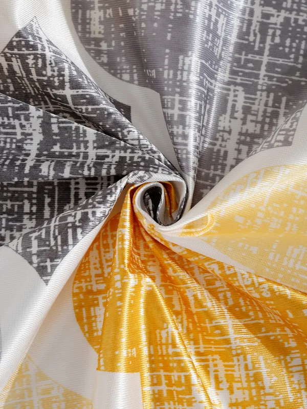 2_Piece_Moroccan_Motif_Eyelet_Polyester_Curtains_-_Yellow