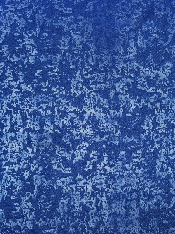 2_Pieces_100%_Blackout_Textured_Eyelet_Polyester_Curtains_-_Blue