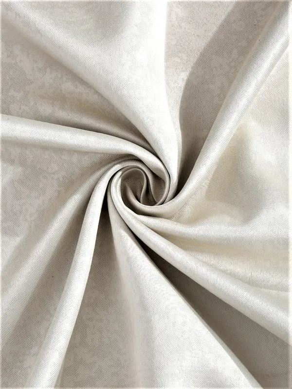 2_Pieces_100%_Blackout_Textured_Eyelet_Polyester_Curtains_-_Cream