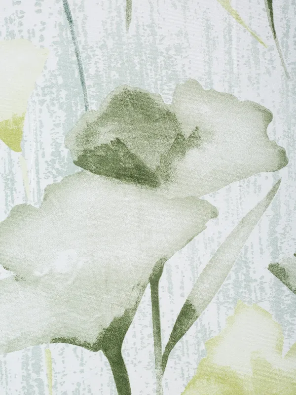 2_Pieces_Abstract_Garden_Eyelet_Polyester_Curtains_-_Green