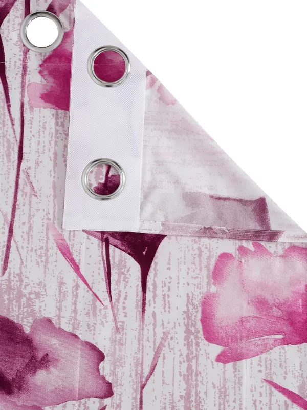 2_Pieces_Abstract_Garden_Eyelet_Polyester_Curtains_-_Purple