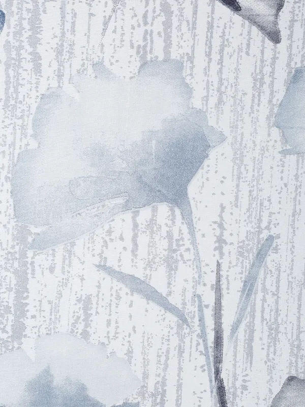 2_Pieces_Abstract_Garden_Eyelet_Polyester_Curtains_-_Grey