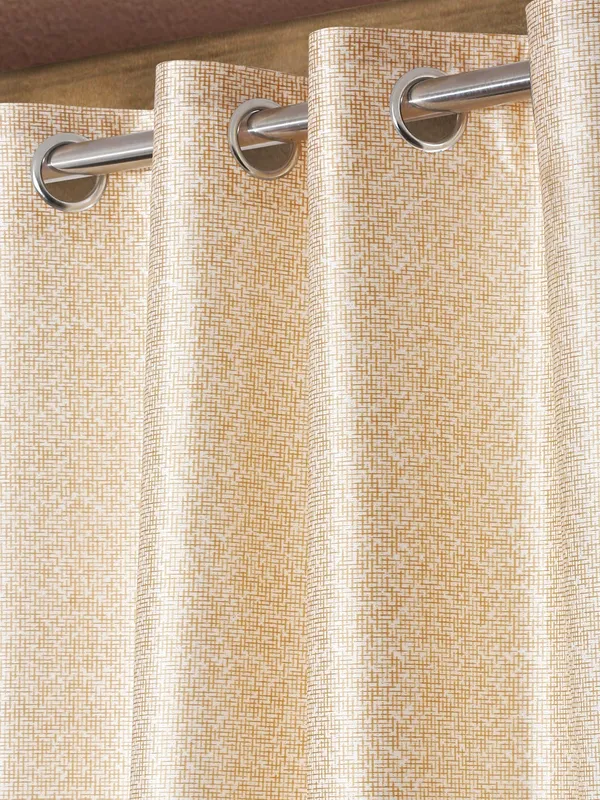 2_Pieces_Digital_Print_Eyelet_Polyester_Curtains_-_Blue
