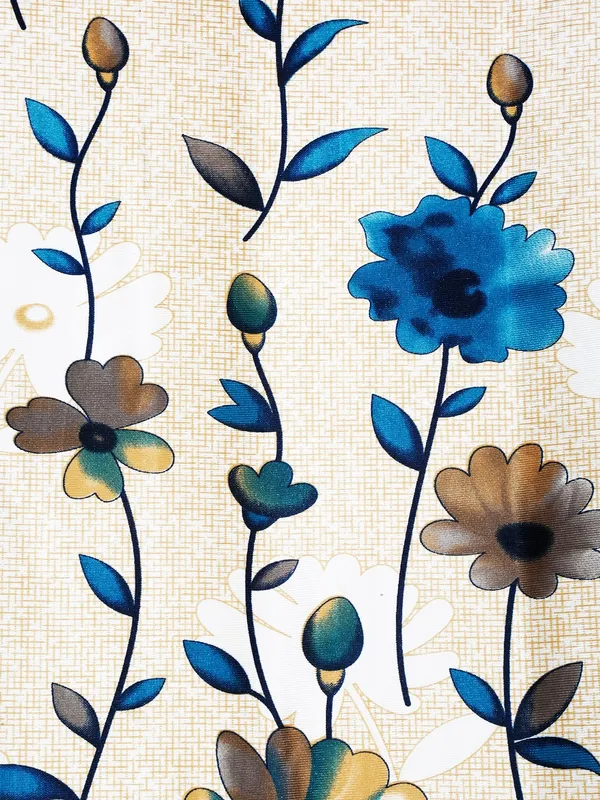 2_Pieces_Digital_Print_Eyelet_Polyester_Curtains_-_Blue