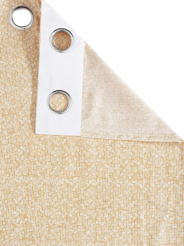 2_Pieces_Digital_Print_Eyelet_Polyester_Curtains_-_Blue