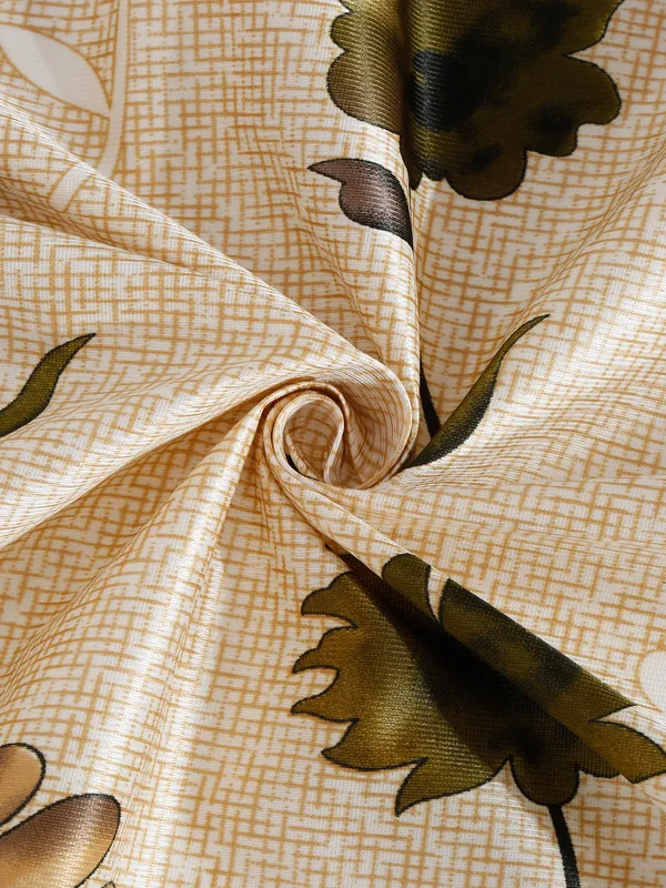 2_Pieces_Digital_Print_Eyelet_Polyester_Curtains_-_Green