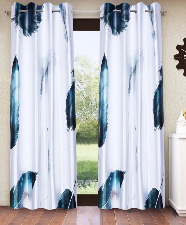 Home_Sizzler_2_Pieces_Solid_Patch_Bloom_Burst_Eyelet_Polyester_Window_Curtains_-_5_Feet,_Aqua