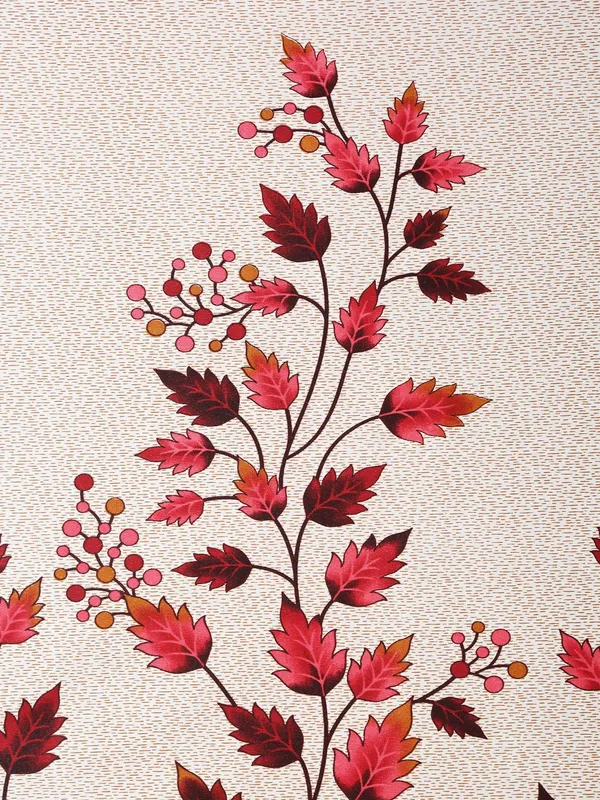 Home_Sizzler_2_Pieces_Leafy_Elegance_Panel_Eyelet_Polyester_Door_Curtains_-_7_Feet,_Maroon