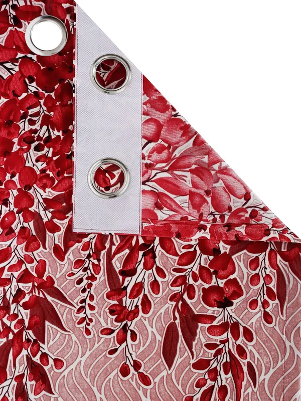 Home_Sizzler_2_Pieces_Sunflower_Panel_Eyelet_Polyester_Door_Curtains_-_7_Feet,_Maroon