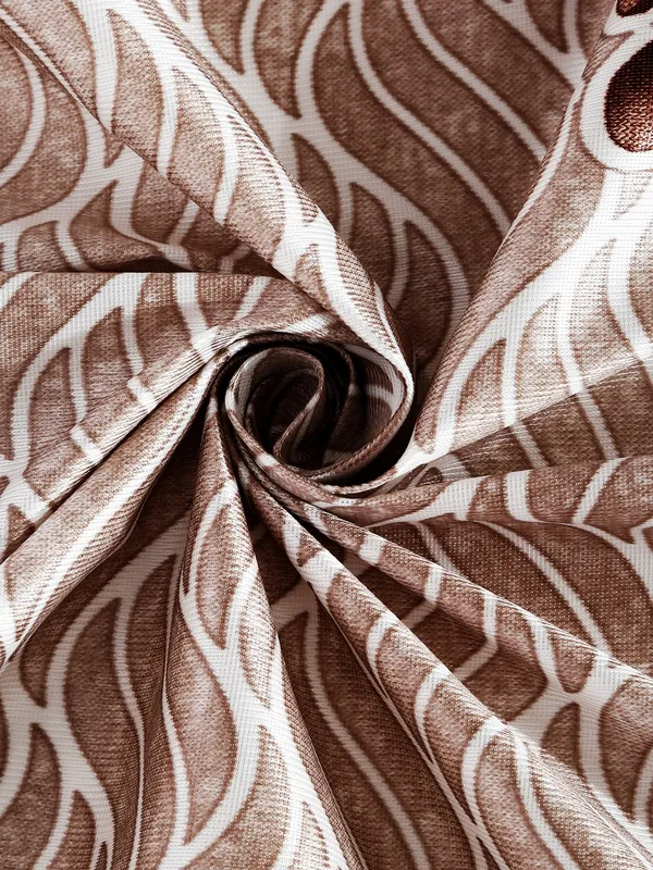 Home_Sizzler_2_Pieces_Sunflower_Panel_Eyelet_Polyester_Door_Curtains_-_7_Feet,_Brown